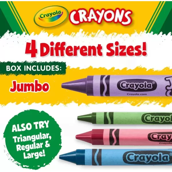 imageCrayola Jumbo Crayons Classpack 200 Count Toddler Crayons Bulk School Supplies For Teachers 8 ColorsCrayons