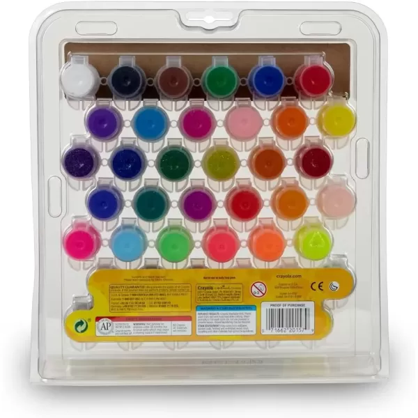 imageCrayola Kids Washable Paint Set 42 Ct Gift for Kids Ages 3 4 5 6 7 AssortedPaint Set