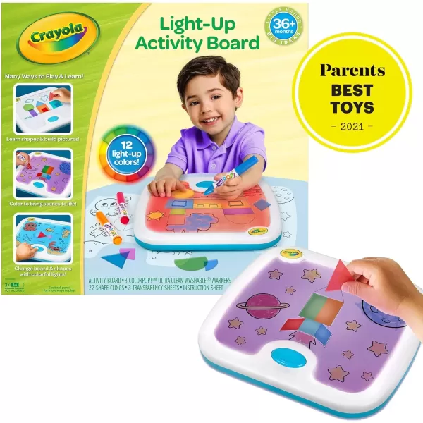 imageCrayola Light Up Activity Board Sensory Toy for Toddlers ampamp Kids Light Box Light Up Coloring Board Toys ampamp Gifts for Kids 3