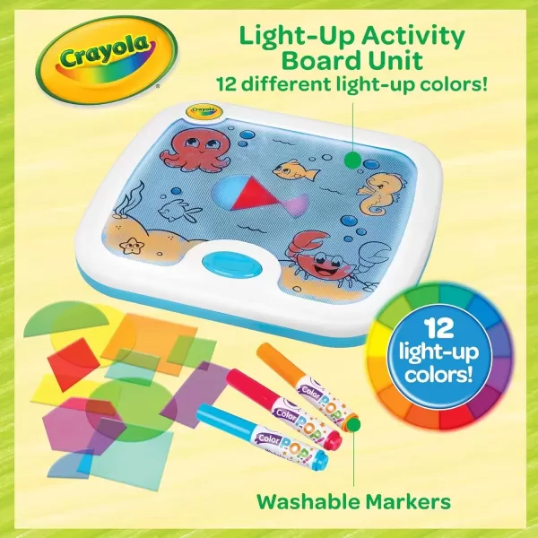 imageCrayola Light Up Activity Board Sensory Toy for Toddlers ampamp Kids Light Box Light Up Coloring Board Toys ampamp Gifts for Kids 3