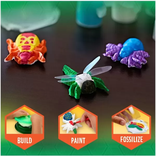 imageCrayola Metallic Clay Art Kit with Paints Fossil Molds Gift for Kids Ages 7 8 9 10