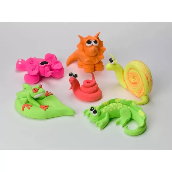 imageCrayola Model Magic  Neon 2lbs Modeling Clay Alternative Model Magic Bulk Clay for Kids Craft Supplies for Classrooms 3