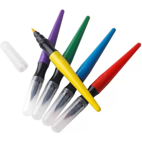 imageCrayola NoDrip Paint Brush Pens Assorted Colors Set 40 Count Creative Gift for Kids and TeensStandard Packaging
