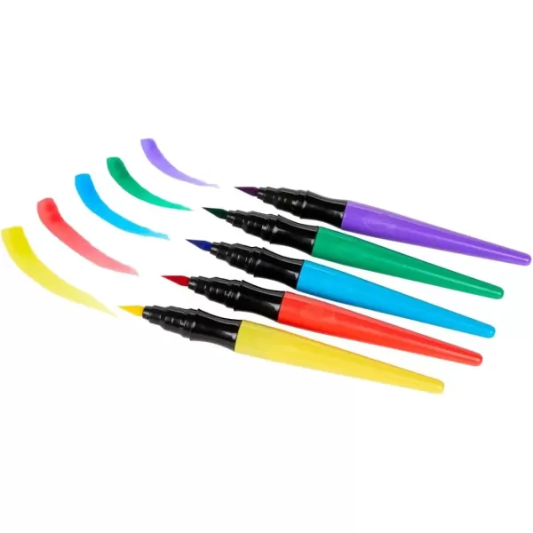 imageCrayola NoDrip Paint Brush Pens Assorted Colors Set 40 Count Creative Gift for Kids and TeensStandard Packaging