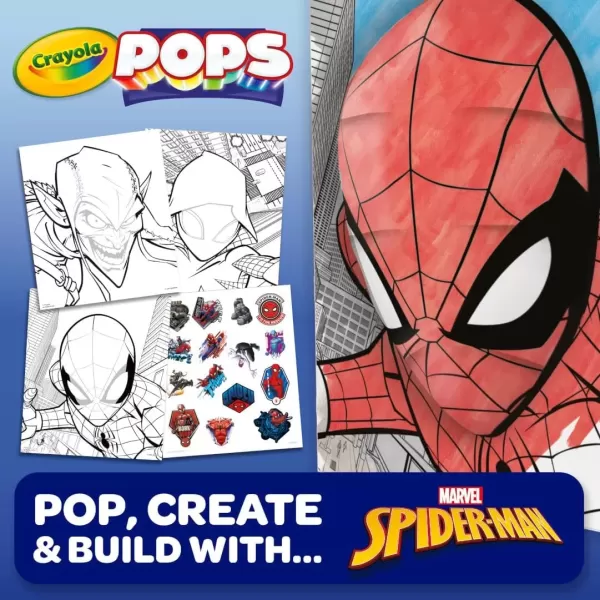 imageCrayola POPS 3D Frozen Activity Set Kids Coloring Set ampamp Craft Kit Includes Stickers ampamp Markers Frozen Gift for Girls ampamp Boys 5Spiderman