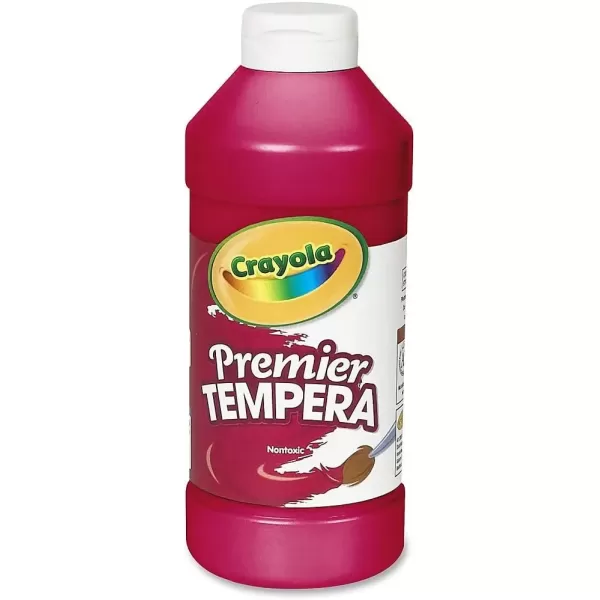 imageCrayola Premier Tempera Paint For Kids  Orange 16oz Kids Classroom Supplies Great For Arts ampamp Crafts Non Toxic Easy Squeeze BottleRed
