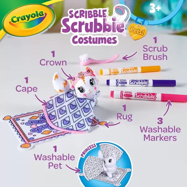 imageCrayola Scribble Scrubbie Pets Princess Playset Kids Toys Gift for Girls ampamp BoysMutli
