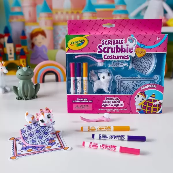 imageCrayola Scribble Scrubbie Pets Princess Playset Kids Toys Gift for Girls ampamp BoysMutli