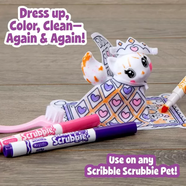 imageCrayola Scribble Scrubbie Pets Princess Playset Kids Toys Gift for Girls ampamp BoysMutli