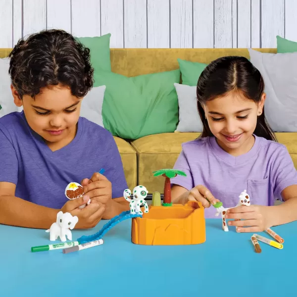 imageCrayola Scribble Scrubbie Safari Animals Tub Set Color ampamp Wash Creative Toy Gift for Kids Age 3 4 5 6Safari Animals
