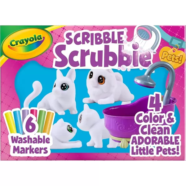 imageCrayola Scribble Scrubbie Safari Animals Tub Set Color ampamp Wash Creative Toy Gift for Kids Age 3 4 5 6Tub Set