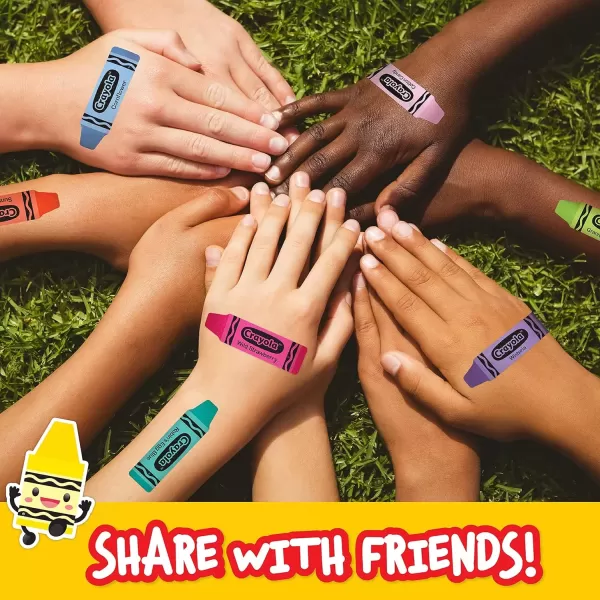 imageCrayola Shaped Kids Bandages 100 CT  Great for Birthdays Party Supplies Stickers Stocking Stuffer or White Elephant Gift  Adhesive Bandages for Minor Cuts Scrapes ampamp Burns