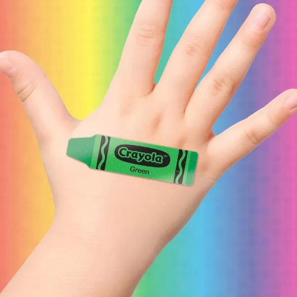imageCrayola Shaped Kids Bandages 100 CT  Great for Birthdays Party Supplies Stickers Stocking Stuffer or White Elephant Gift  Adhesive Bandages for Minor Cuts Scrapes ampamp Burns