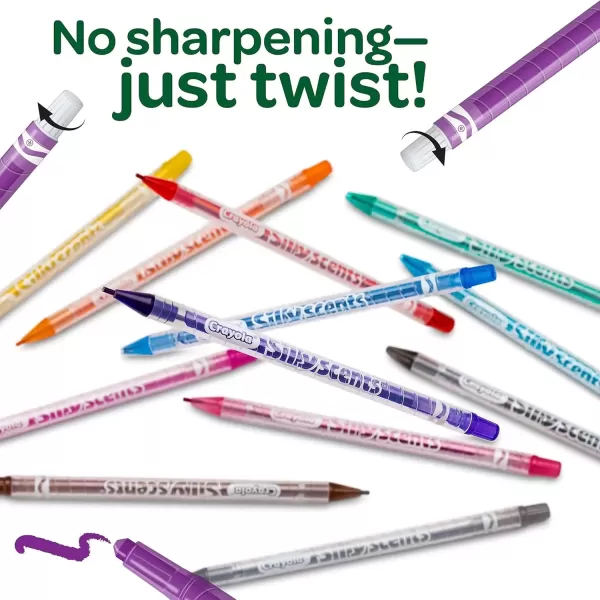 imageCrayola Silly Scents Twistables Scented Crayons ampamp Colored Pencils School Supplies 72 Count Amazon Exclusive