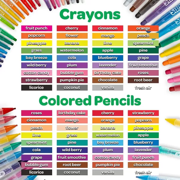 imageCrayola Silly Scents Twistables Scented Crayons ampamp Colored Pencils School Supplies 72 Count Amazon Exclusive