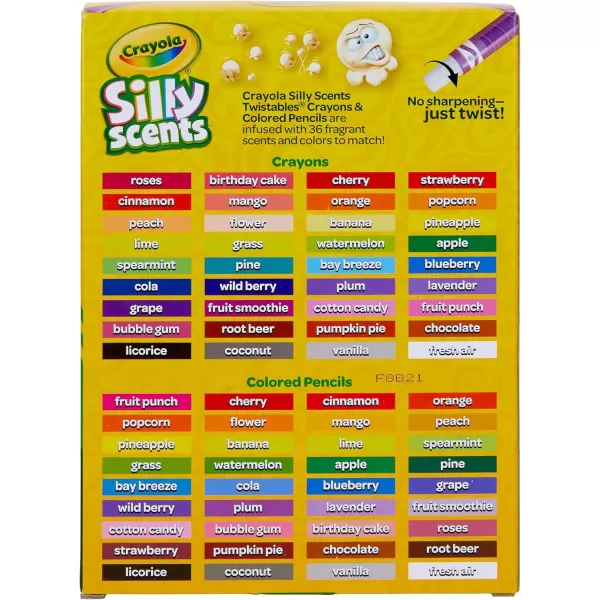 imageCrayola Silly Scents Twistables Scented Crayons ampamp Colored Pencils School Supplies 72 Count Amazon Exclusive