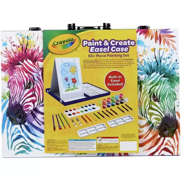 imageCrayola Table Top Easel ampamp Art Kit 65pcs Kids Painting Set Art Set for Kids Arts ampamp Crafts Kit Gifts for Kids Ages 4