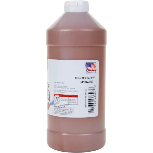 imageCrayola Tempera Paint Brown Kids Paint 32oz Quart 541232007