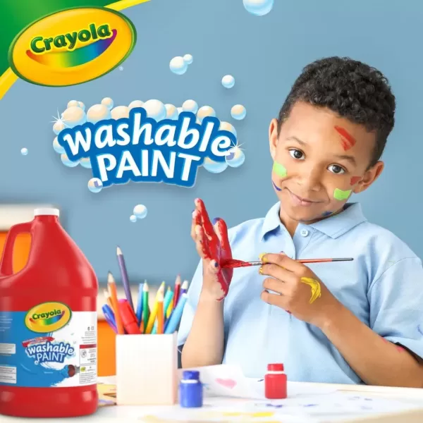 imageCrayola Washable Red Paint 1 gallon Size Painting Supplies in BulkRed