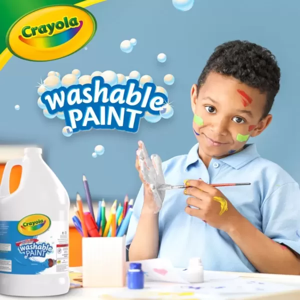 imageCrayola Washable Red Paint 1 gallon Size Painting Supplies in BulkWhite