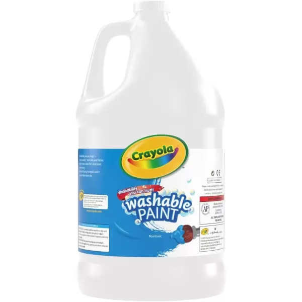 imageCrayola Washable Red Paint 1 gallon Size Painting Supplies in BulkWhite
