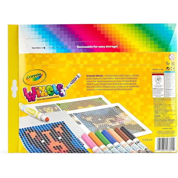 imageCrayola Wixels Animals Activity Kit Pixel Art Coloring Set Gift for Kids Ages 6 7 8 9Animals