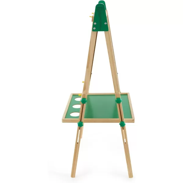 imageCrayola Wooden Art Easel for Kids 2in1 Dry Erase Board ampamp Chalkboard Gifts for Toddlers Ages 3 4 5Wooden Easel