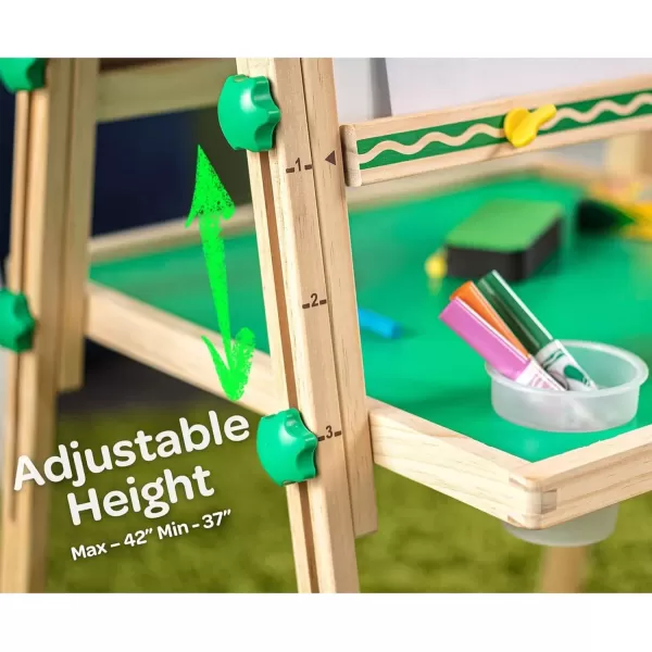 imageCrayola Wooden Art Easel for Kids 2in1 Dry Erase Board ampamp Chalkboard Gifts for Toddlers Ages 3 4 5Wooden Easel