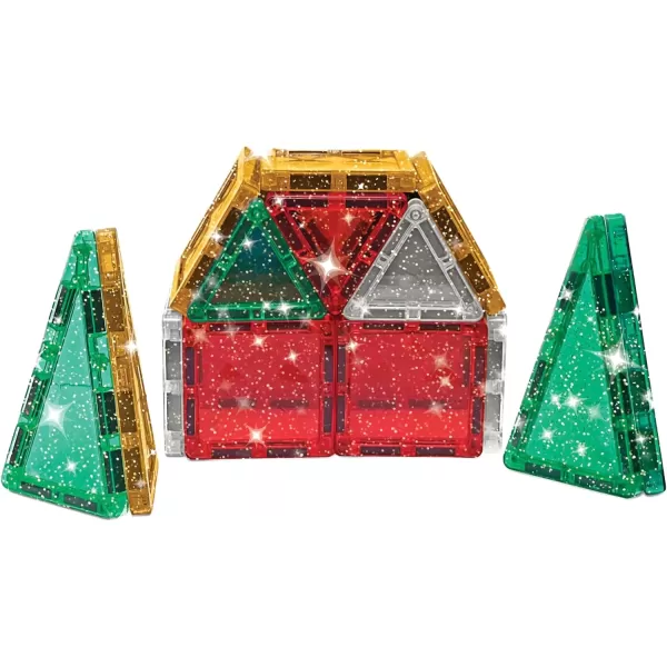imageCreateOn Crayola Mini Magnetic PIPTiles Building Set for Kids Magnetic Building Toys for Kids STEM Travel Toys for Boys and Girls Ages 3 24Piece Set BoldHoliday Colors