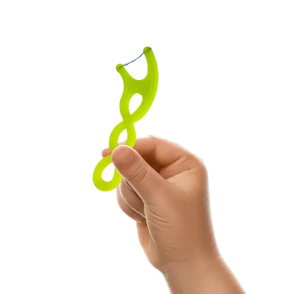 imageGUM Crayola Twistables Kids Flossers with Fluoride  Designed for Little Hands  Three Fun Fruit Flavors  Easy to Use Kids Floss Picks for Children Ages 3 75 ct75 ct