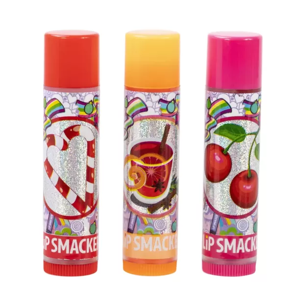 imageLip Smacker Crayola Crayon Stackable Flavored Clear Lip Balm Blue  Moisturizing SoothingCandy Cane Mix Collection