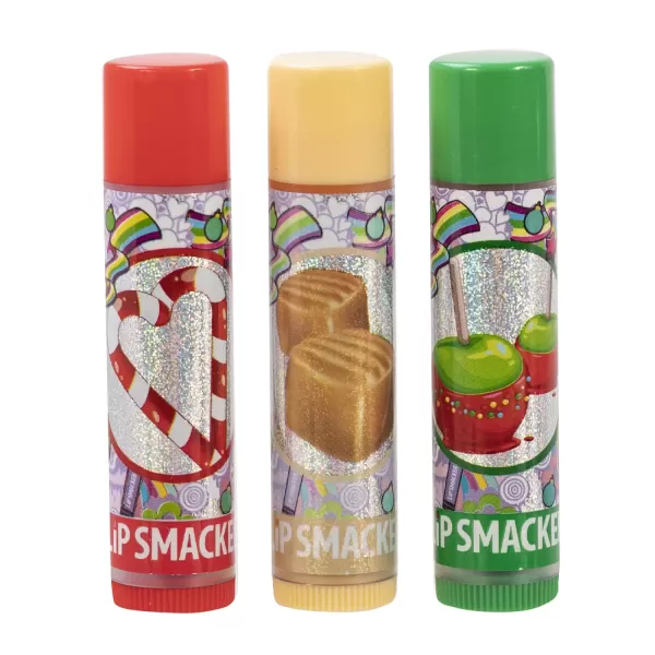imageLip Smacker Crayola Crayon Stackable Flavored Clear Lip Balm Blue  Moisturizing SoothingCaramel Trio Collection