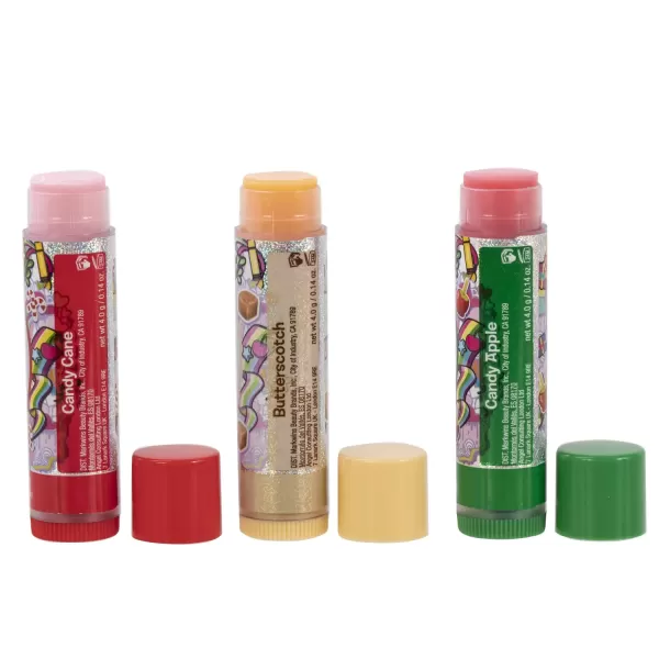 imageLip Smacker Crayola Crayon Stackable Flavored Clear Lip Balm Blue  Moisturizing SoothingCaramel Trio Collection