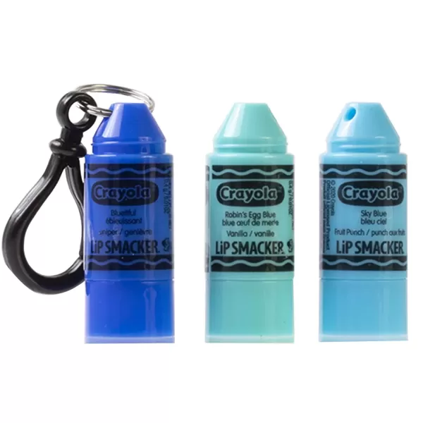 imageLip Smacker Crayola Crayon Stackable Flavored Clear Lip Balm Blue  Moisturizing SoothingCrayola Blue Collection