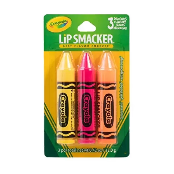 imageLip Smacker Crayola Crayon Stackable Flavored Clear Lip Balm Blue  Moisturizing SoothingCrayola Collection