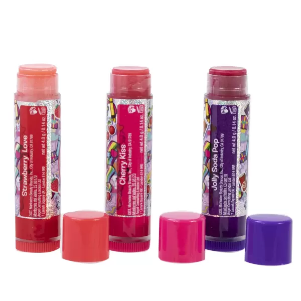 imageLip Smacker Crayola Crayon Stackable Flavored Clear Lip Balm Blue  Moisturizing SoothingFestive Trio Collection