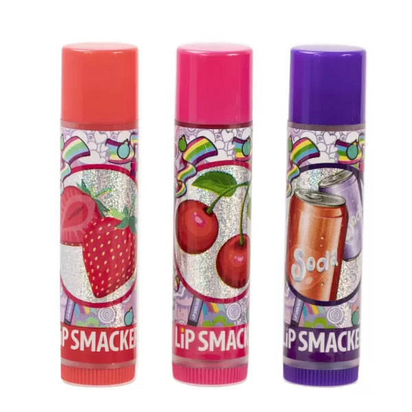 imageLip Smacker Crayola Crayon Stackable Flavored Clear Lip Balm Blue  Moisturizing SoothingFestive Trio Collection