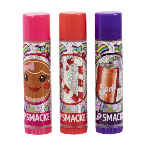 imageLip Smacker Crayola Crayon Stackable Flavored Clear Lip Balm Blue  Moisturizing SoothingGinger Trio Collection