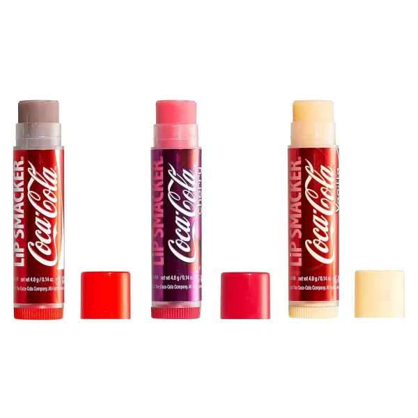 imageLip Smacker Crayola Crayon Stackable Flavored Clear Lip Balm Blue  Moisturizing SoothingOriginal Valentines Day Collection CocaCola