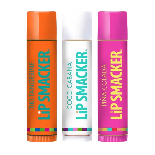 imageLip Smacker Crayola Crayon Stackable Flavored Clear Lip Balm Blue  Moisturizing SoothingTropical Fever Collection