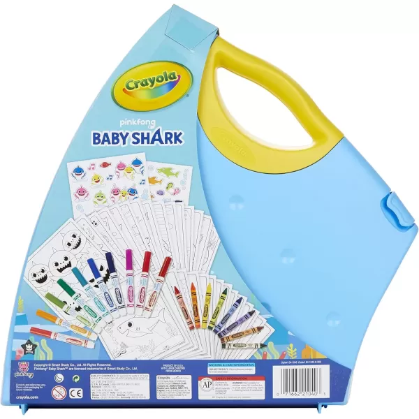 imageCrayola Baby Shark Art Set 50 Pieces Gift for Kids 3 4 5 6 7