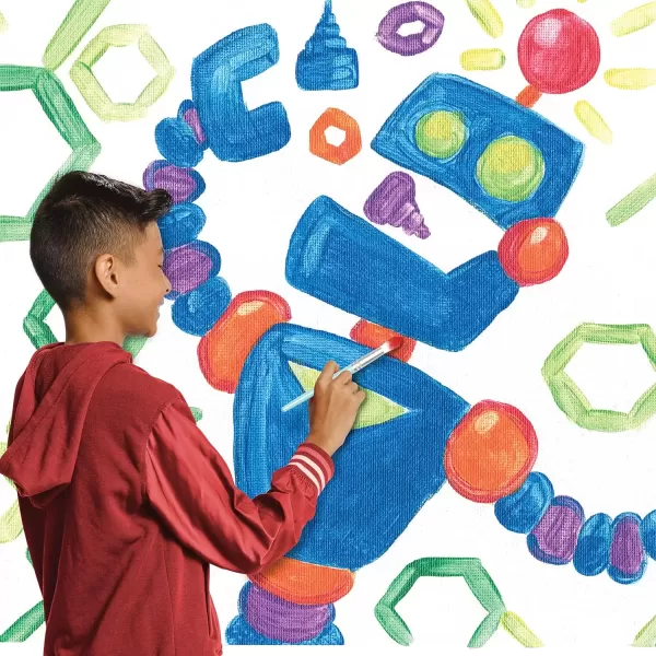 imageCrayola Washable Kids Paint Set ampamp Paintbrush Painting Supplies 18 Count