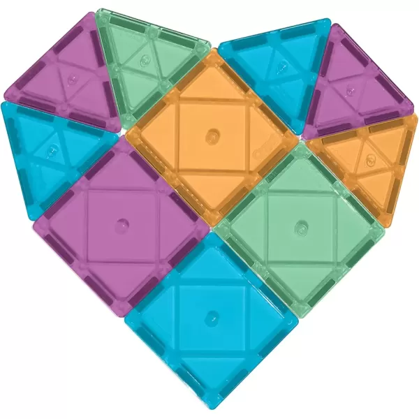imageCreateOn Crayola Colors of Kindness Magnetic Tiles Building Set for Kids Magnetic Building Toys for Kids STEM Toys for Boys and Girls Ages 3 and Up 36Piece Set