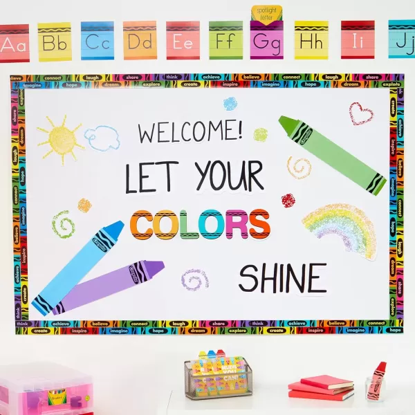 imageEureka Crayola Crayons Door Window and Bulletin Board GoAround Classroom Decorations for Teachers 12 Pieces