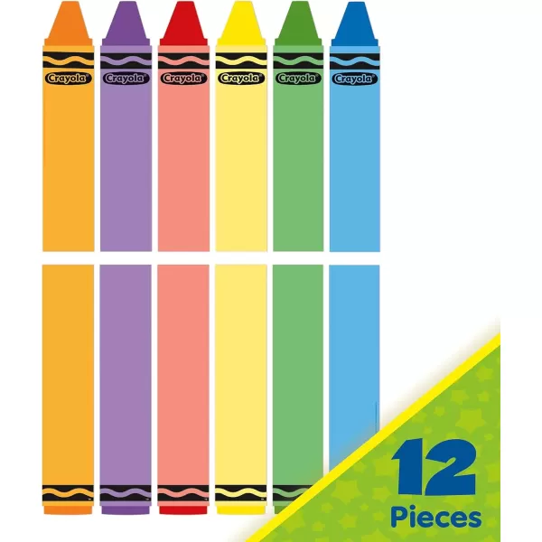 imageEureka Crayola Crayons Door Window and Bulletin Board GoAround Classroom Decorations for Teachers 12 Pieces