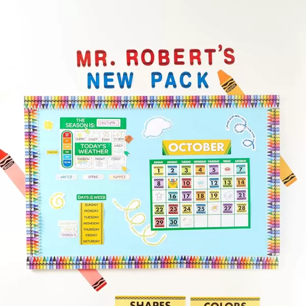 imageEureka Crayola Crayons Door Window and Bulletin Board GoAround Classroom Decorations for Teachers 12 Pieces