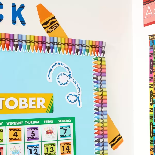 imageEureka Crayola Crayons Door Window and Bulletin Board GoAround Classroom Decorations for Teachers 12 Pieces