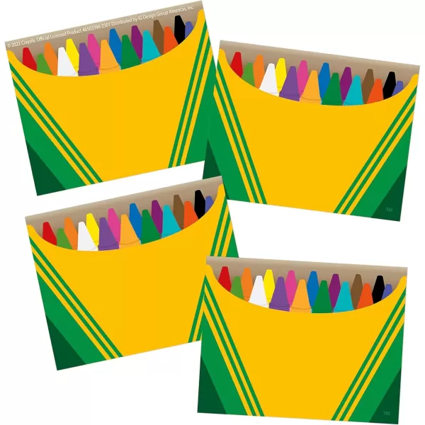 imageEureka Crayola Crayons SelfAdhesive Student Name Tags for Teachers 275quot x 225quot 40 PiecesCrayola
