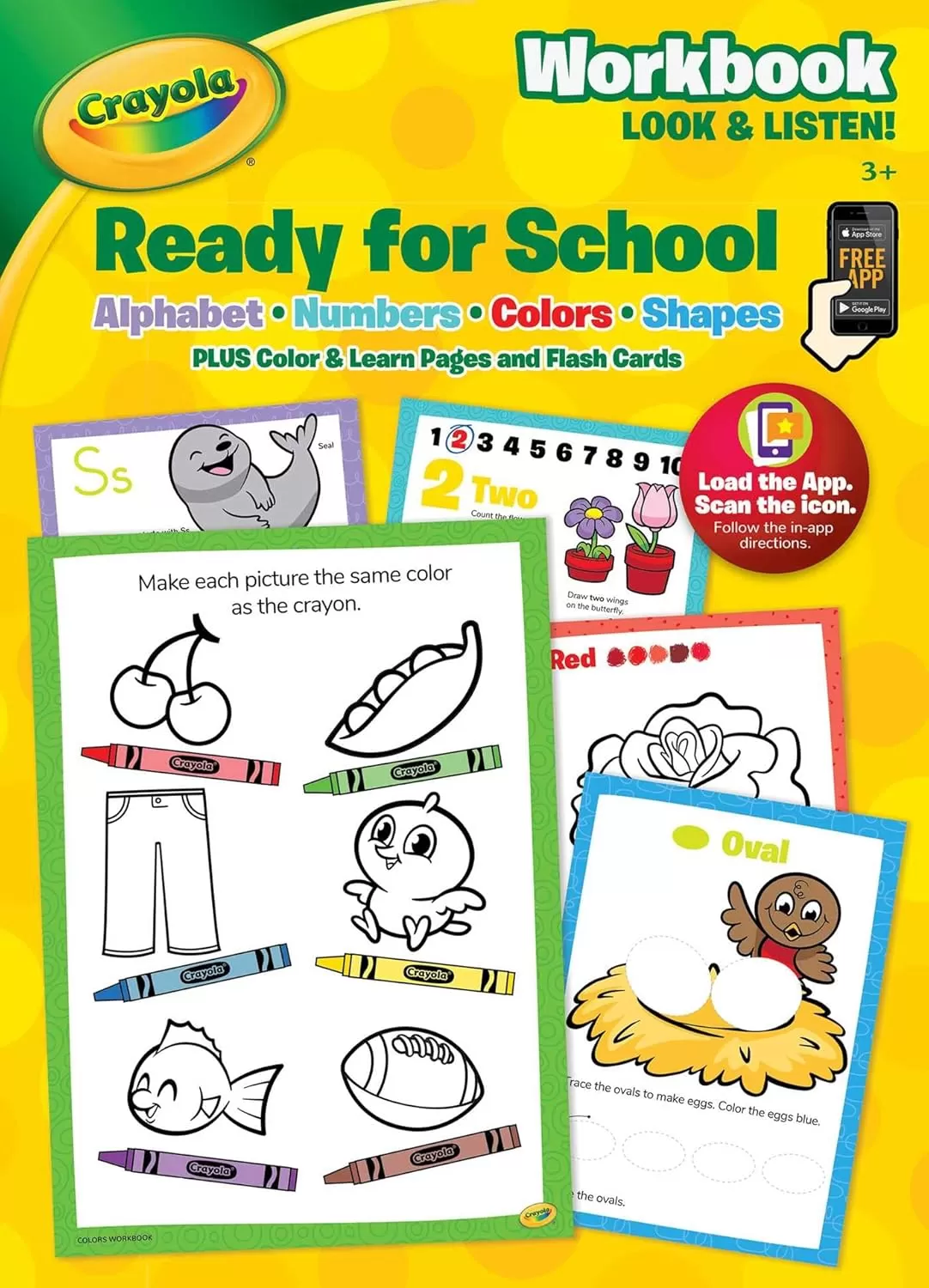 imageCrayola Ready for School Workbook Look ampamp Listen