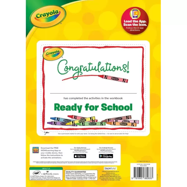 imageCrayola Ready for School Workbook Look ampamp Listen